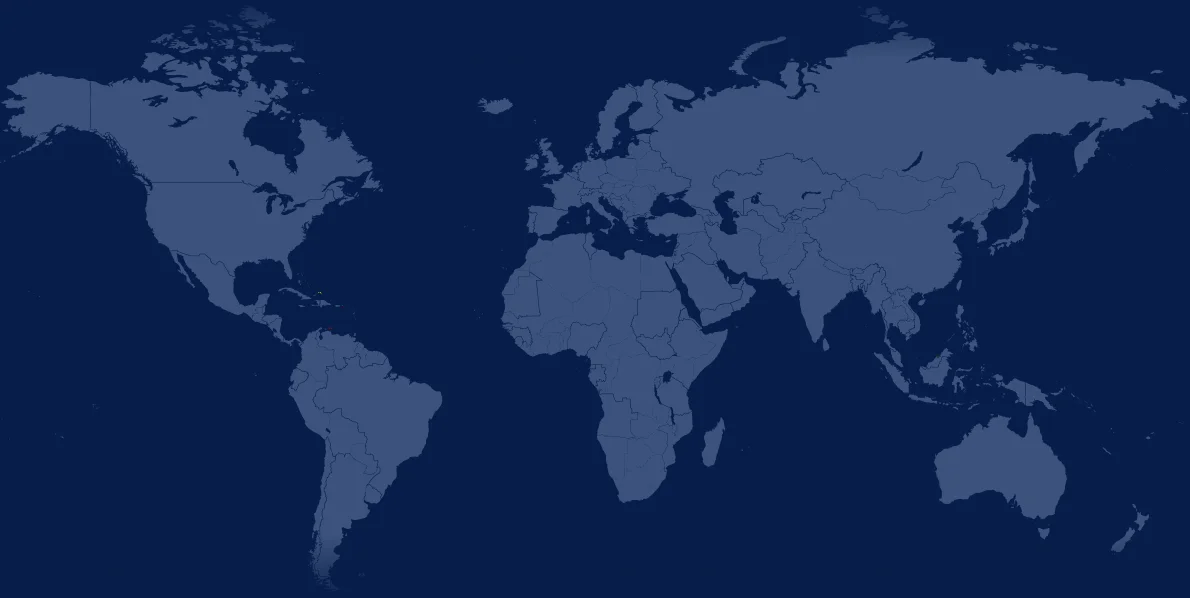 World map showing Fnality's regional progress