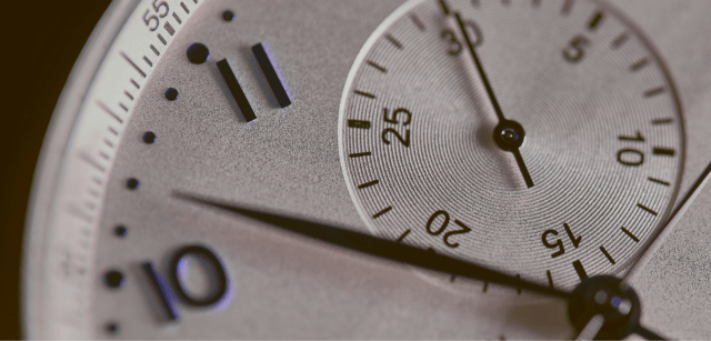 Close up of a clock face