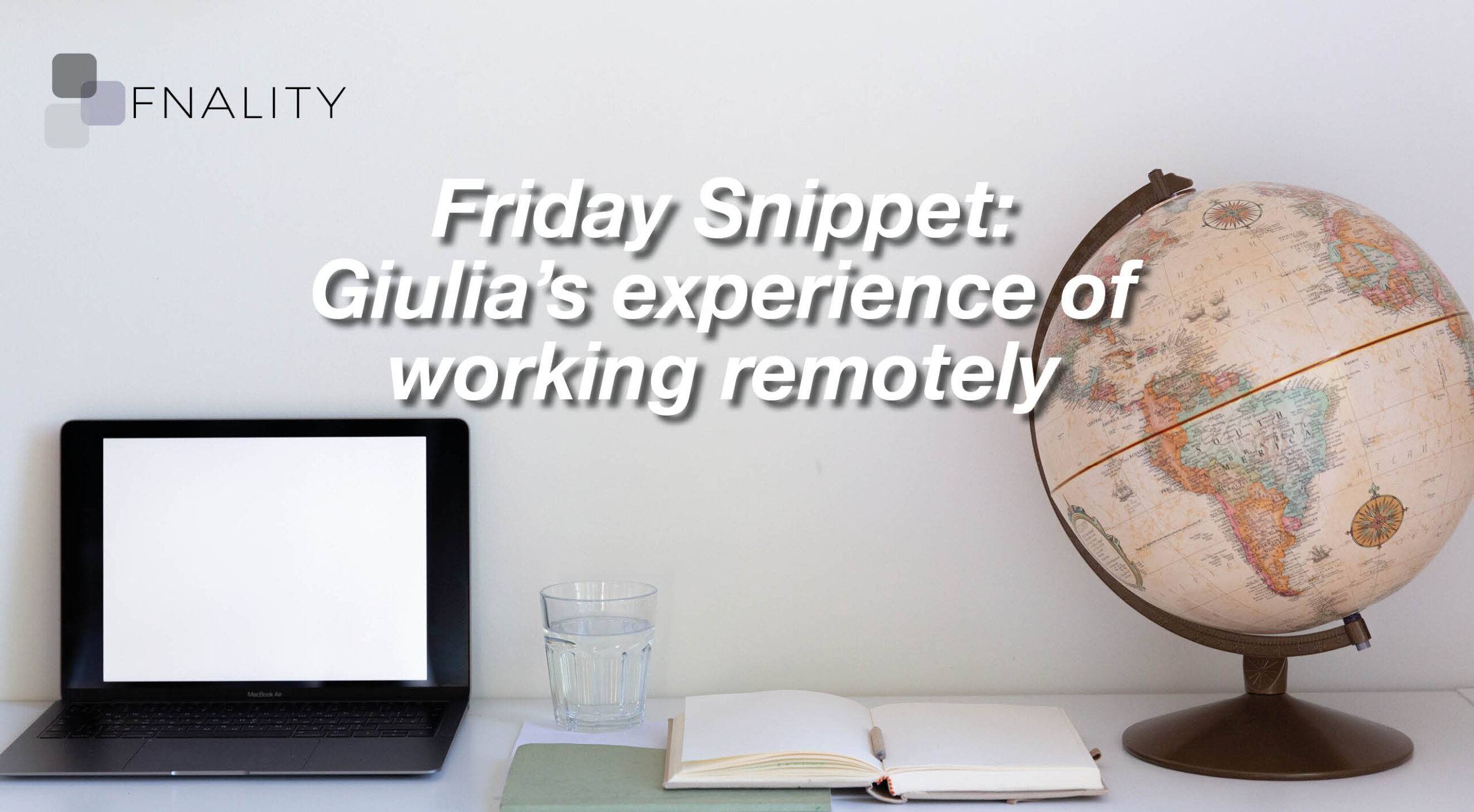 Giulia Secco Fnality Friday Snippet 