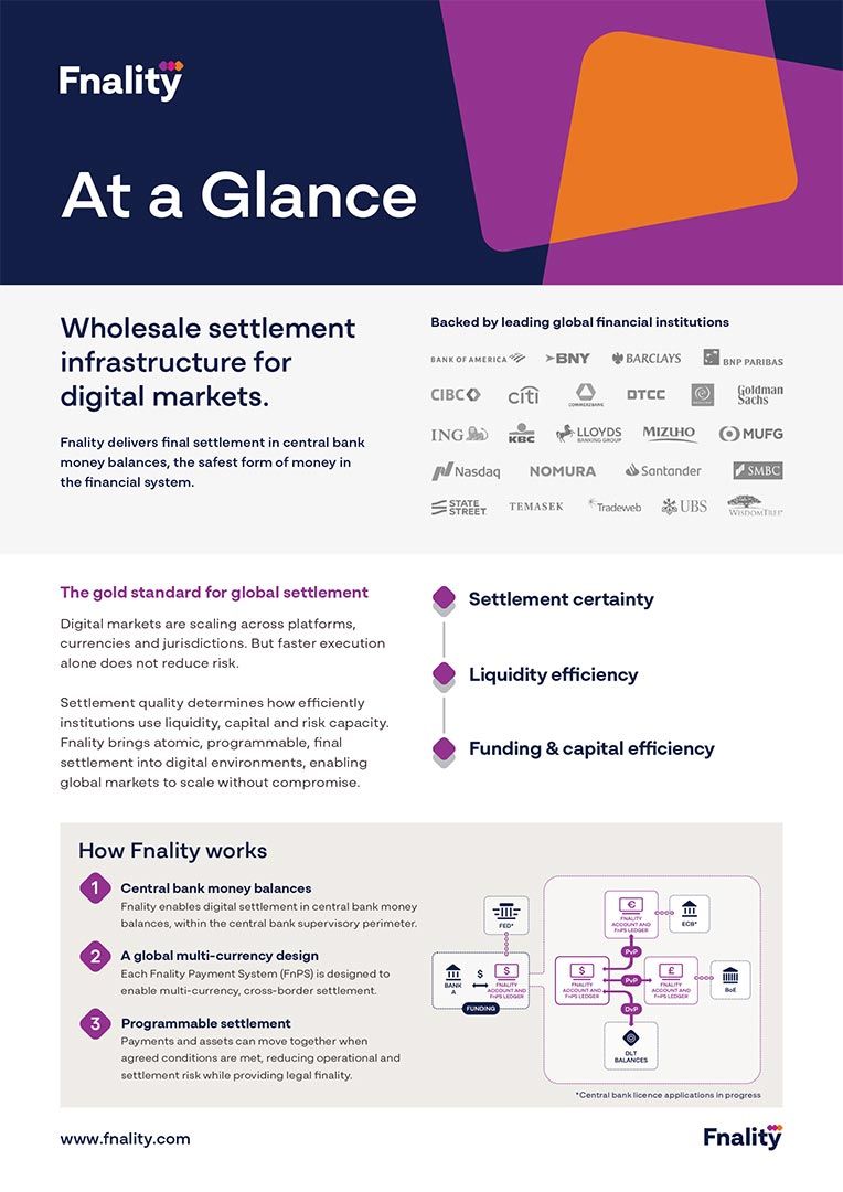 Fnality At a Glance